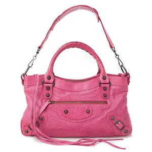 Balenciaga The First Leather Shoulder Bag